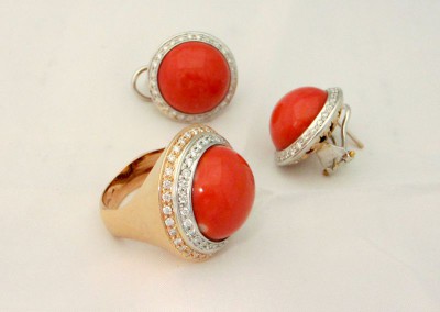 arteoro laboratorio orafo parure corallo